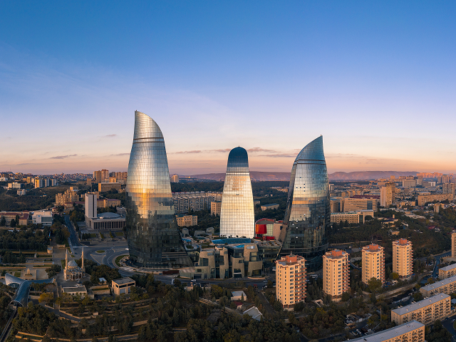 Flame Towers Baku Azerbaijan